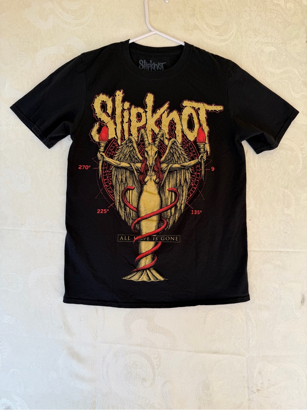 Slipknot Men's Black Short-Sleeve Crew Neck Tee